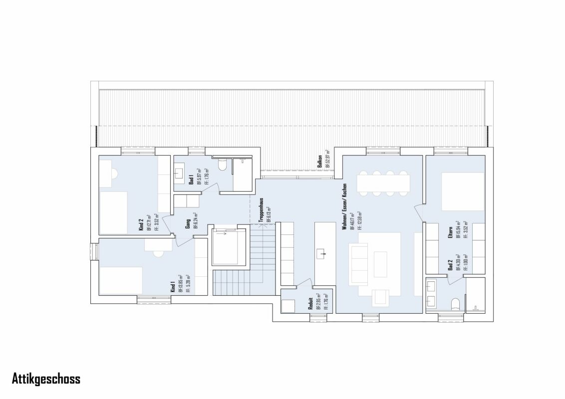 Familienfreundliche 4.5 Zi. Etagenwohnung im Attika -  Bild 10