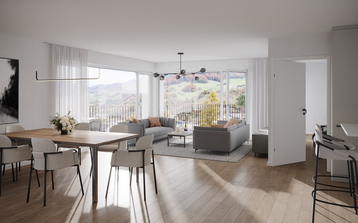 Exklusive 4.5 Zimmer Neubauwohnung mit grosszügiger Balkonfläche - 129m2 - CHF 855'000.00 -  Bild 9