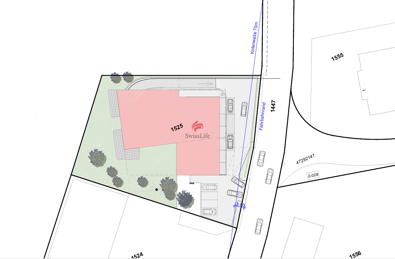 Wohnen mit Garten, Weitblick und Privatsphäre - Situationsplan