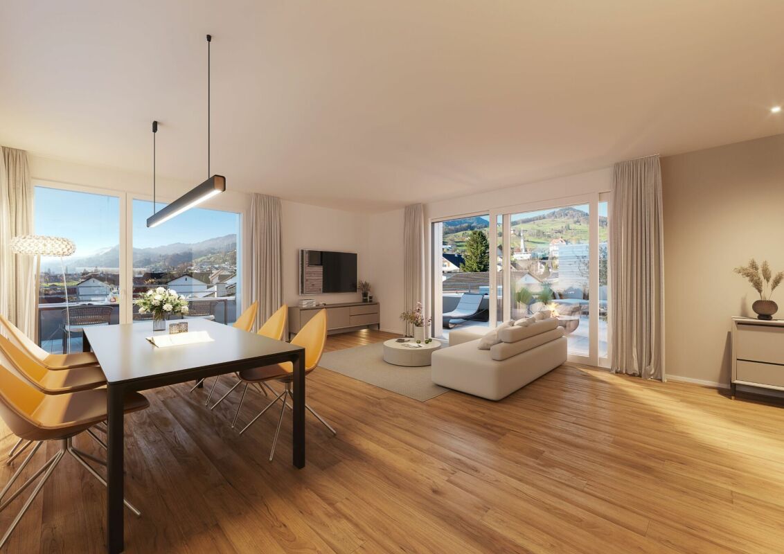 Äusserst hochwertige Attikawohnung mit riesiger Terrasse und wunderschöner Weitsicht - Bild 6