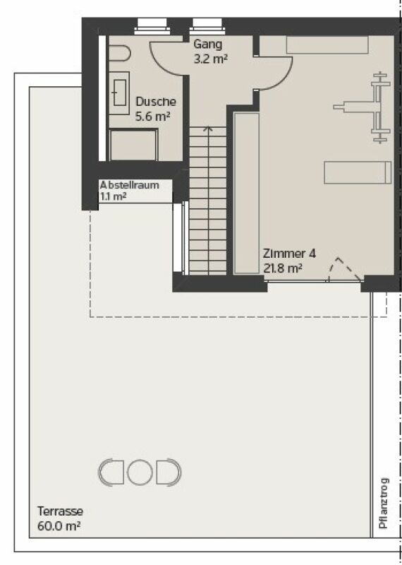 DOPPELEINFAMILIENHAUS - UNTERDORF MÖNTHAL - Zeitgemässe Architektur mitten im Grünen - Bild 5
