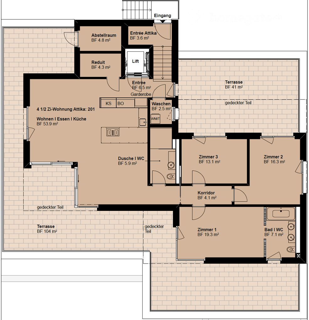 Luxus über dem See: 4.5-Zi. Neubau-Attika, Privatlift, Klimatisierung, Smart Home & edles Design -  Bild 11