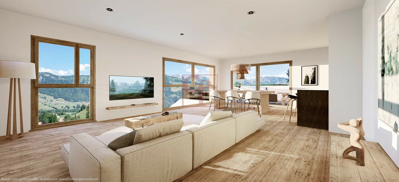 Enney - Résidence de l'Ondine -  1 appartement de 4.5 pcs - Lumineux séjour