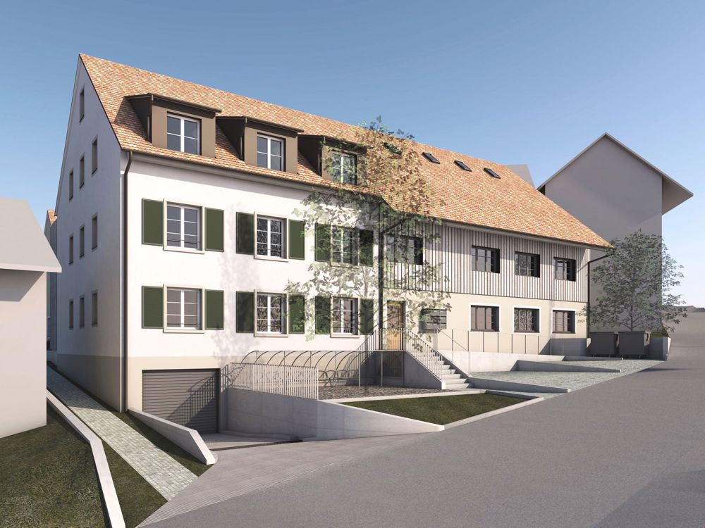 4.5 ZIMMER WOHNUNG INKL. 2 AUTOEINSTELLPLÄTZE UND GROSSEM BALKON - Bild 1
