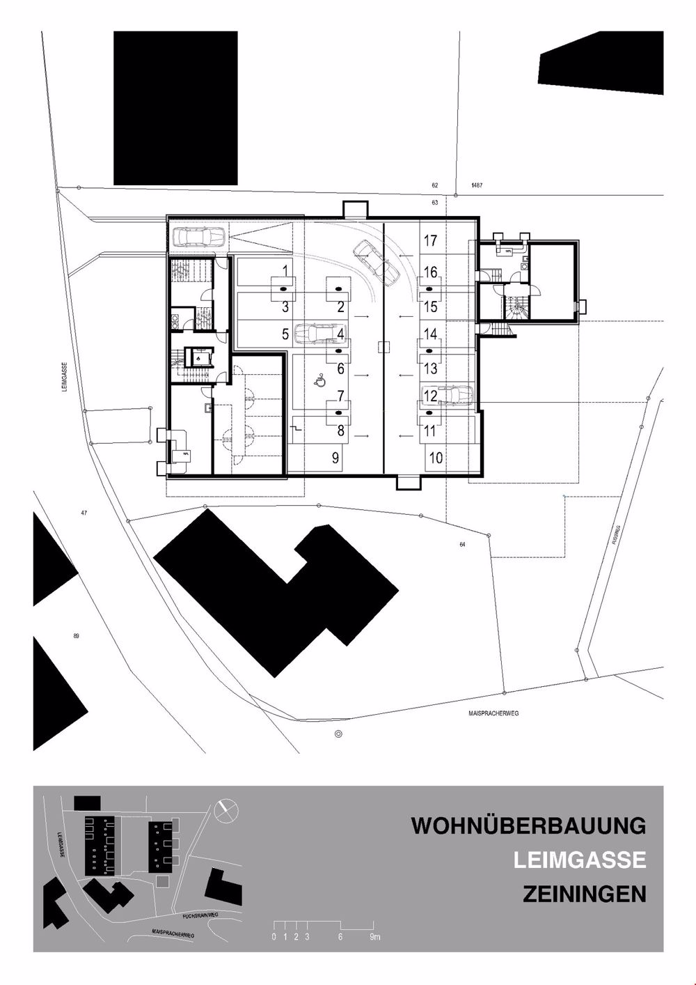 4.5 ZIMMER WOHNUNG INKL. 2 AUTOEINSTELLPLÄTZE UND GROSSEM BALKON - Untergeschoss & Einstellhalle