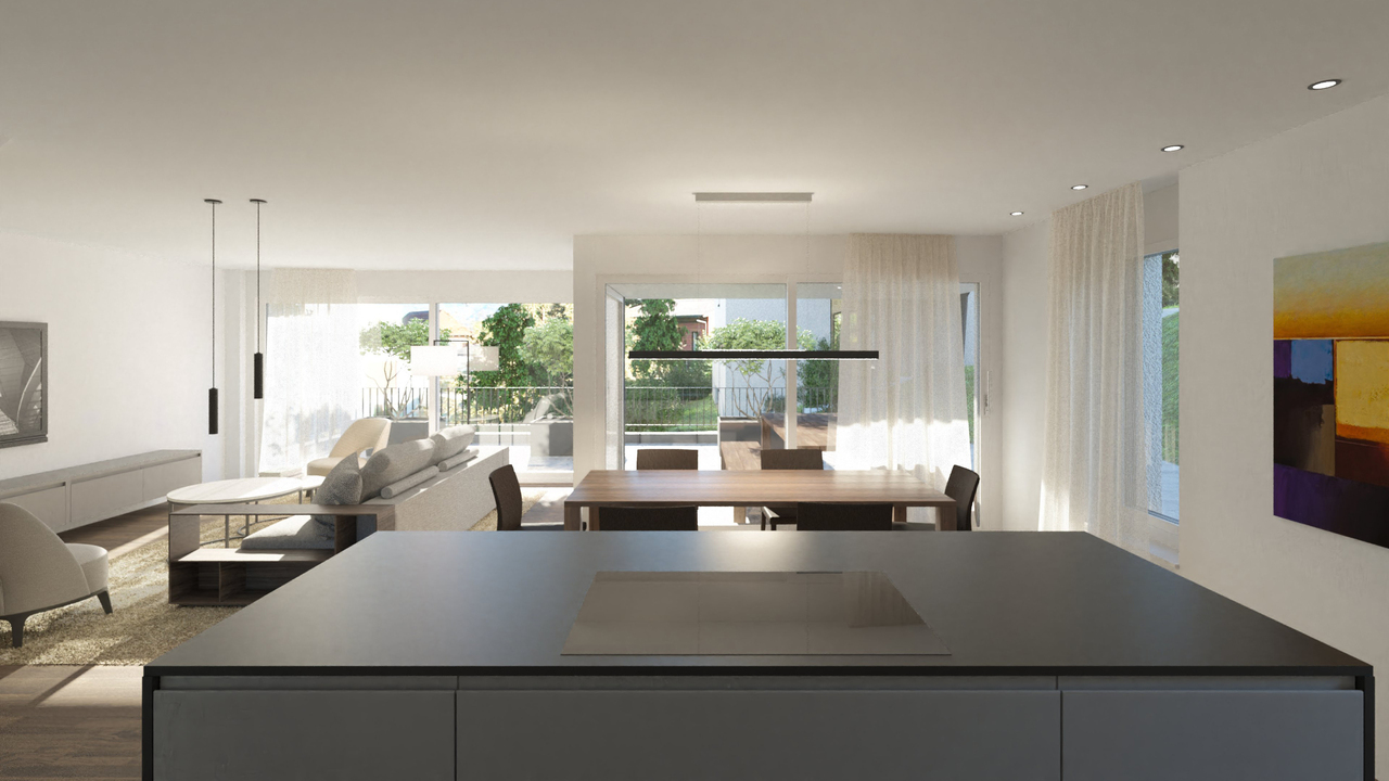 Projekt Hanfgartenweg mit 6 freistehenden Einfamilienhäusern (Haus 2) - Visualisierung