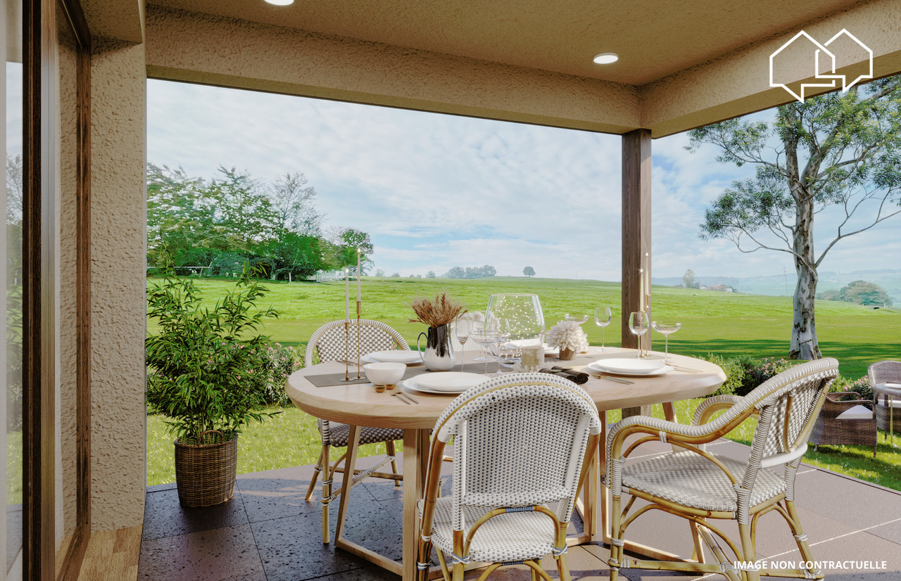 Appartement de 3.5 pièces dans les combles (bâtiment 1 - lot 6) - Terrasse