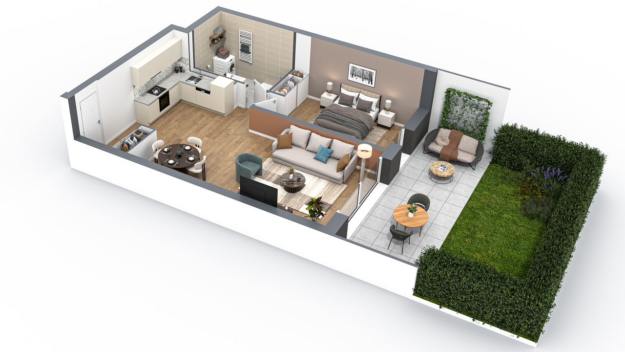 NOUVEAU - ATTIQUE DE 2,5 PCES - PROXIMITÉ GARE - VUE PANORAMIQUE - Lot A02