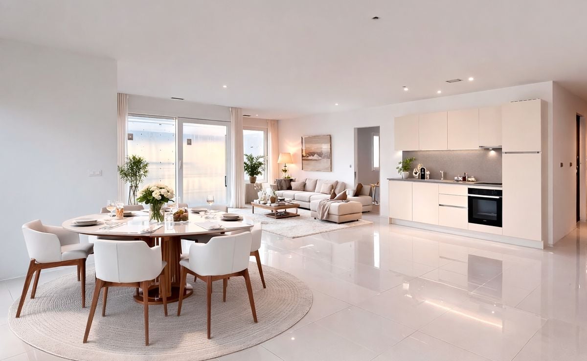 Les Jardins de Mabillon - Salon et cuisine