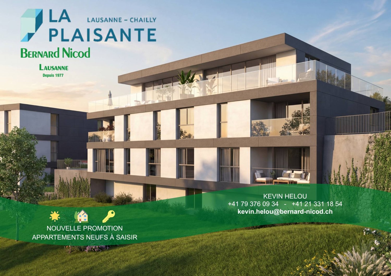 Appartement de 3.5 pièces avec grande terrasse - Bild 1