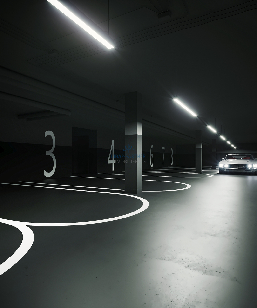 Zeitloser Neubau mit grosszügigem Raumkonzept - Einstellhalle