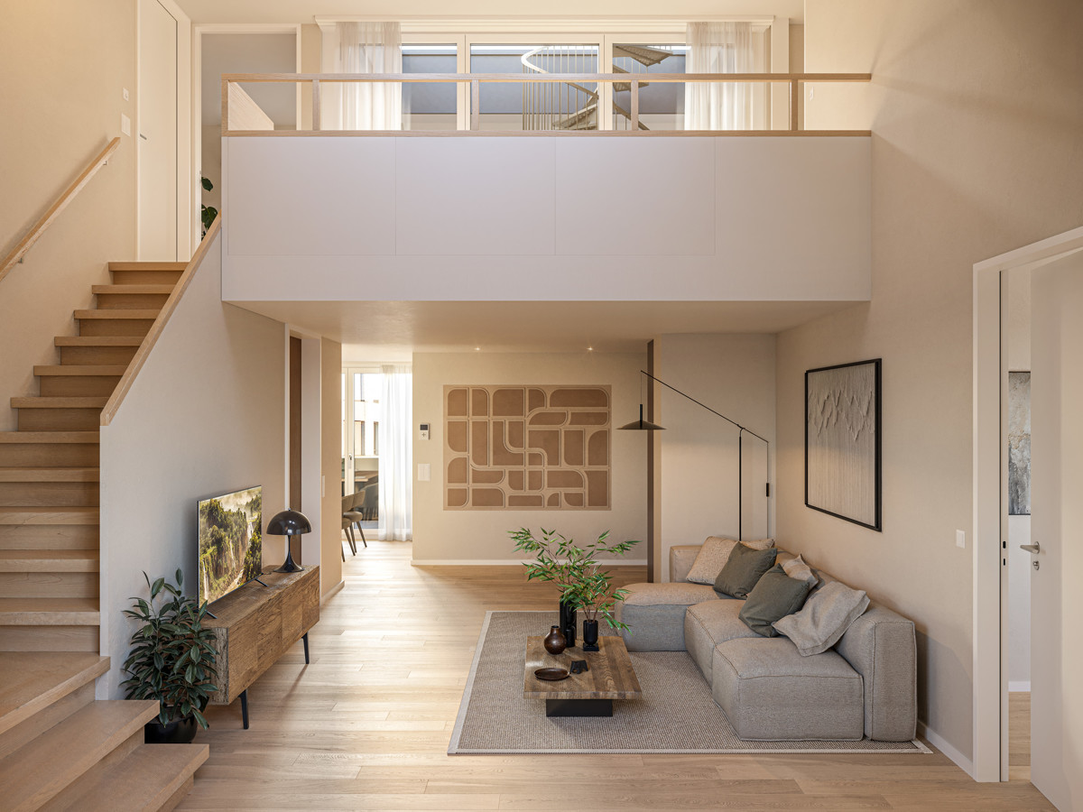 Neubauprojekt Eichstrasse -  Elegantes Wohnen in urbanem Ambiente - Eichstrasse_1DG_Wohnen