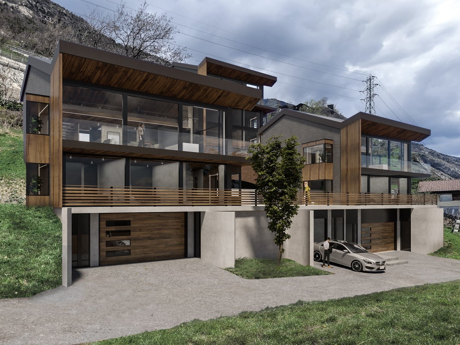 Einzigartiges Einfamilienhaus in Steg - Aussenansicht