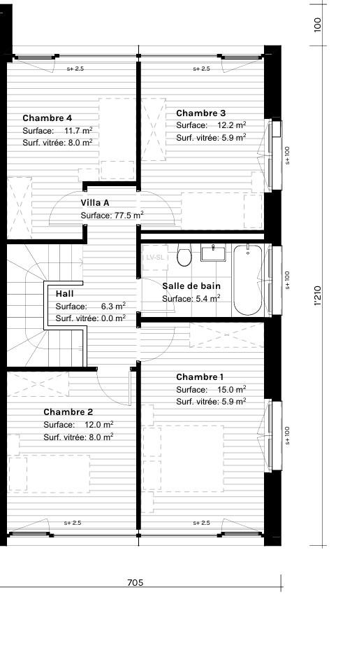 Villa 5,5 pièces à Conthey - Maison jumelée, 5.5 pièces, 145.00 m2
