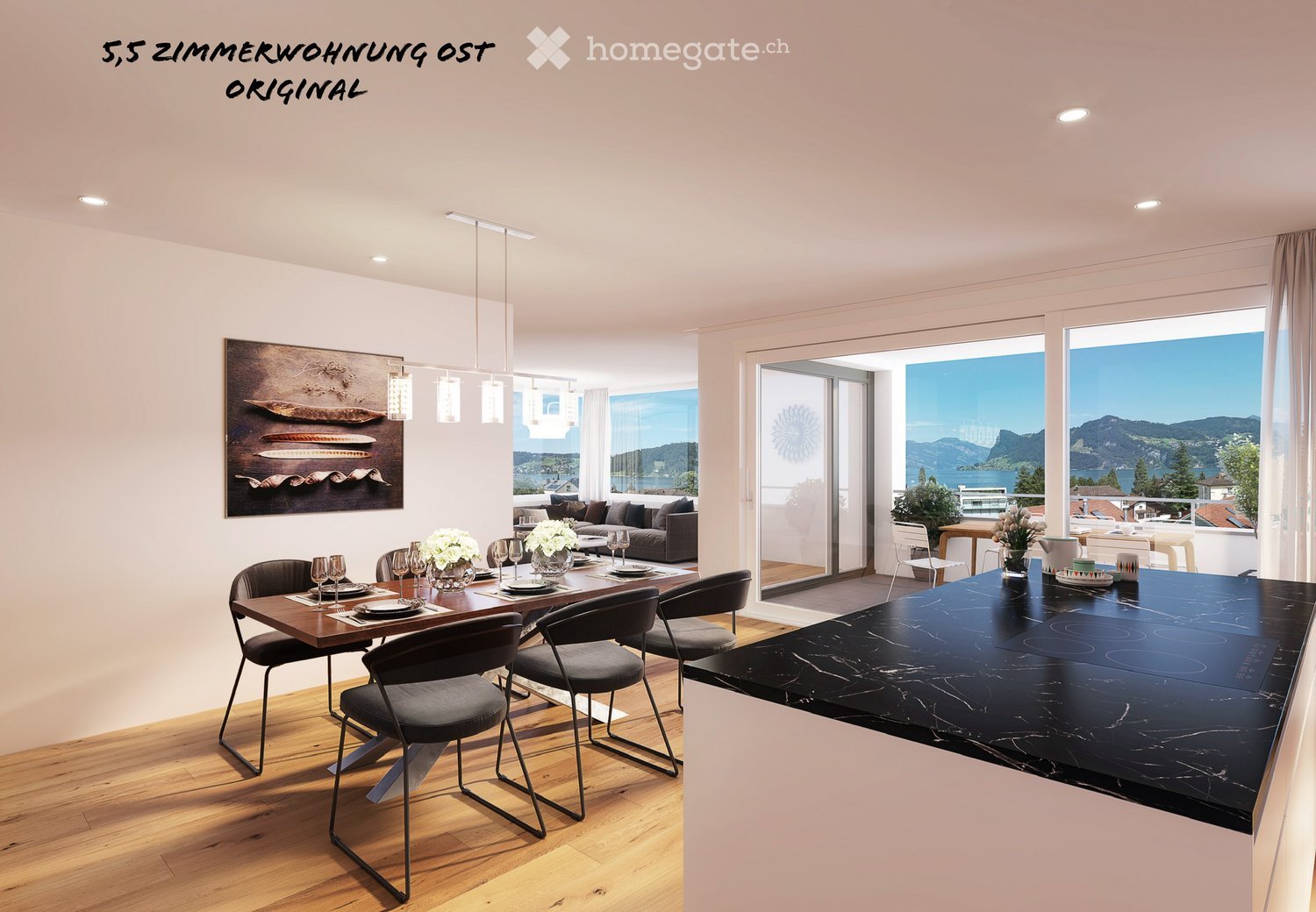 Moderne 4.5- oder 5,5-Zimmer-Wohnung mit tollem Blick  in Hergiswil -  Bild 7