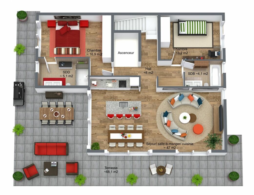 Magnifique attique 3.5 pièces à Morges - Bild 4