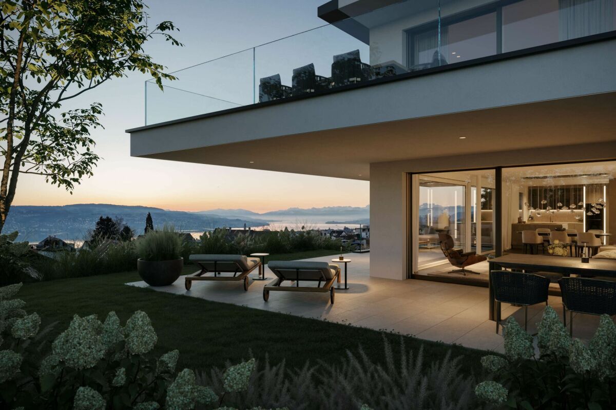 Traumhafte 5.5-Zimmer-Terrassenwohnung mit  See- und Bergsicht -  Bild 1