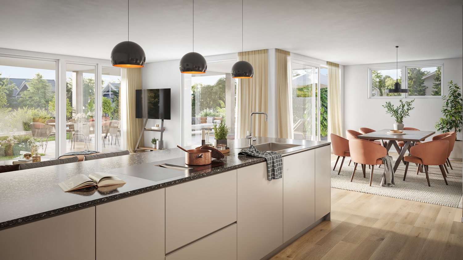 Erstklassiges Neubauprojekt in Oberdürnten: Hochwertige Erdgeschoss-Gartenwohnungen - Bild 3