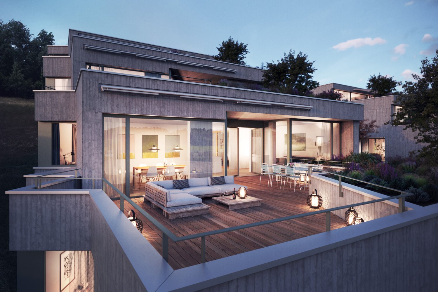 exklusive 5.5 Zimmer Wohnung in moderner Sichtbeton-Architektur – letzte Etappe -  Bild 2