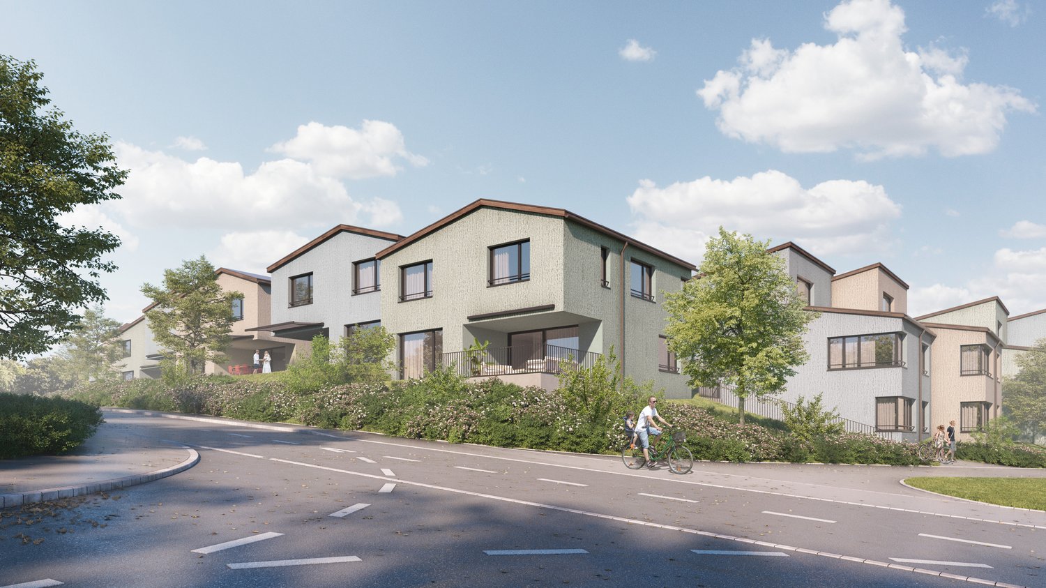 Neubauprojekt 24 DEFH + 1 EFH in Benzenschwil www.sonne-benzenschwil.ch - Bild 1