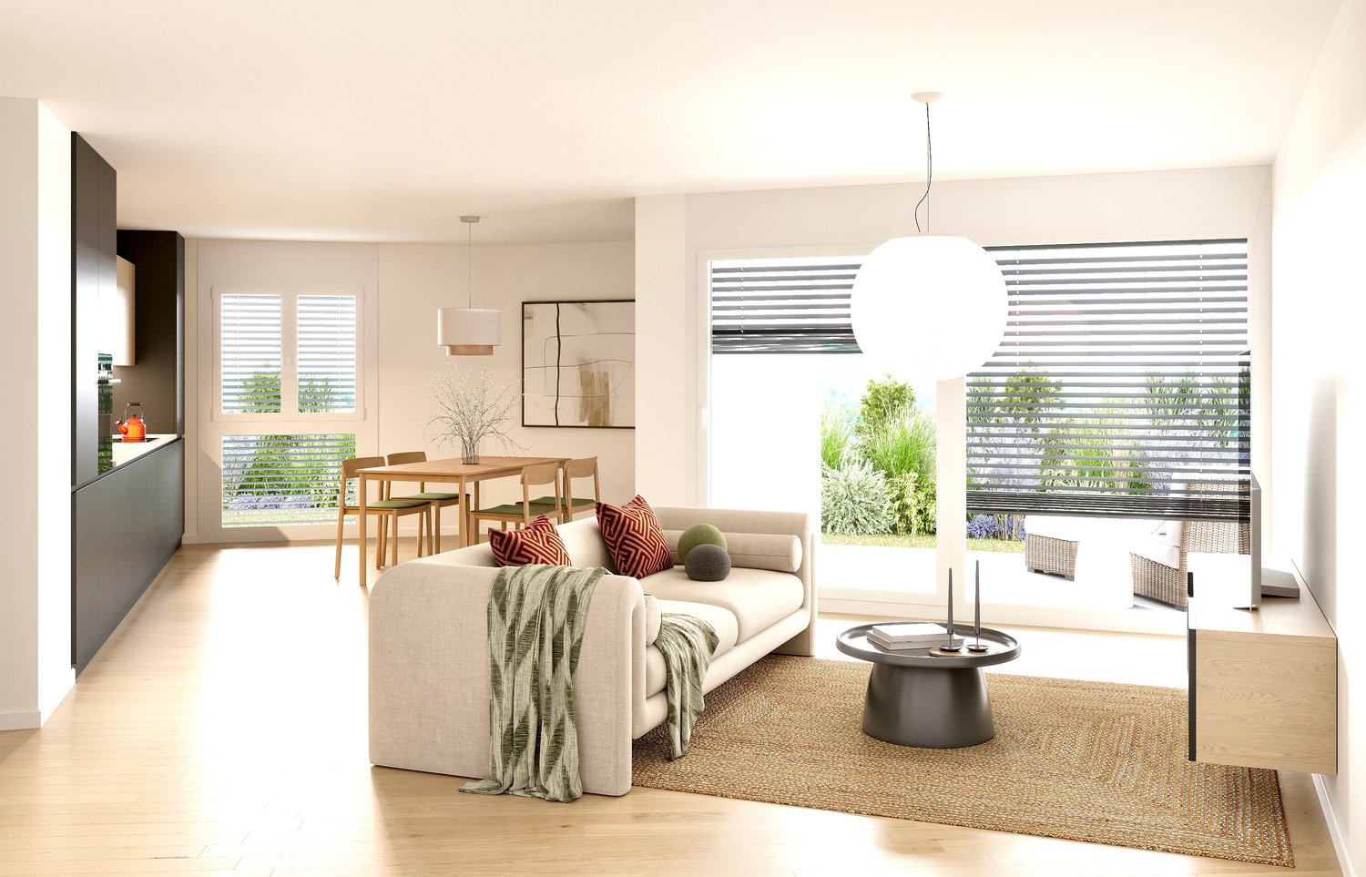 A 13 min de Vevey, ATTALENS, appartement de 4,5 pièces avec terrasse et jardin (lotA01) -  Bild 6