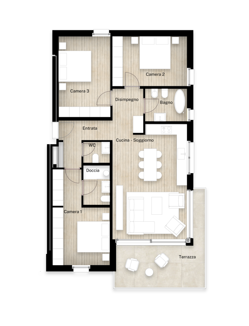 Spazio, luce e natura — 4.5 locali con giardino privato - Bild 5