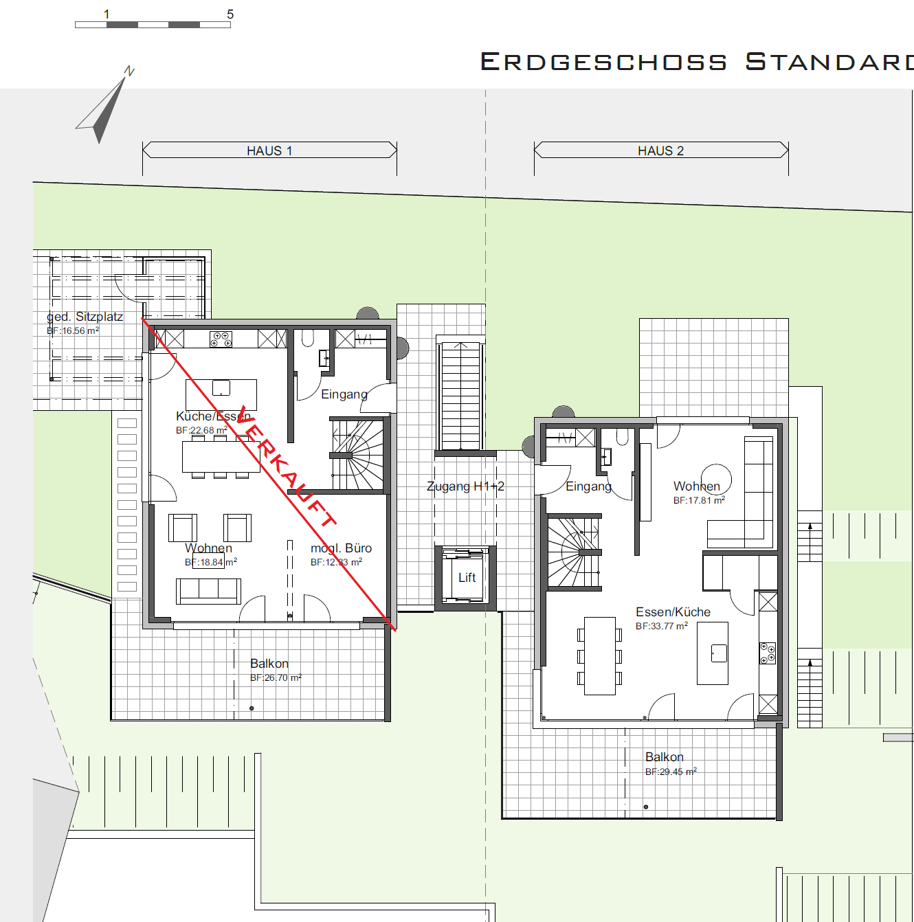 Grosszügige  Einfamilienhäuser mit Liftanlage am Südhang im steuergünstigen Auenstein -  Bild 6