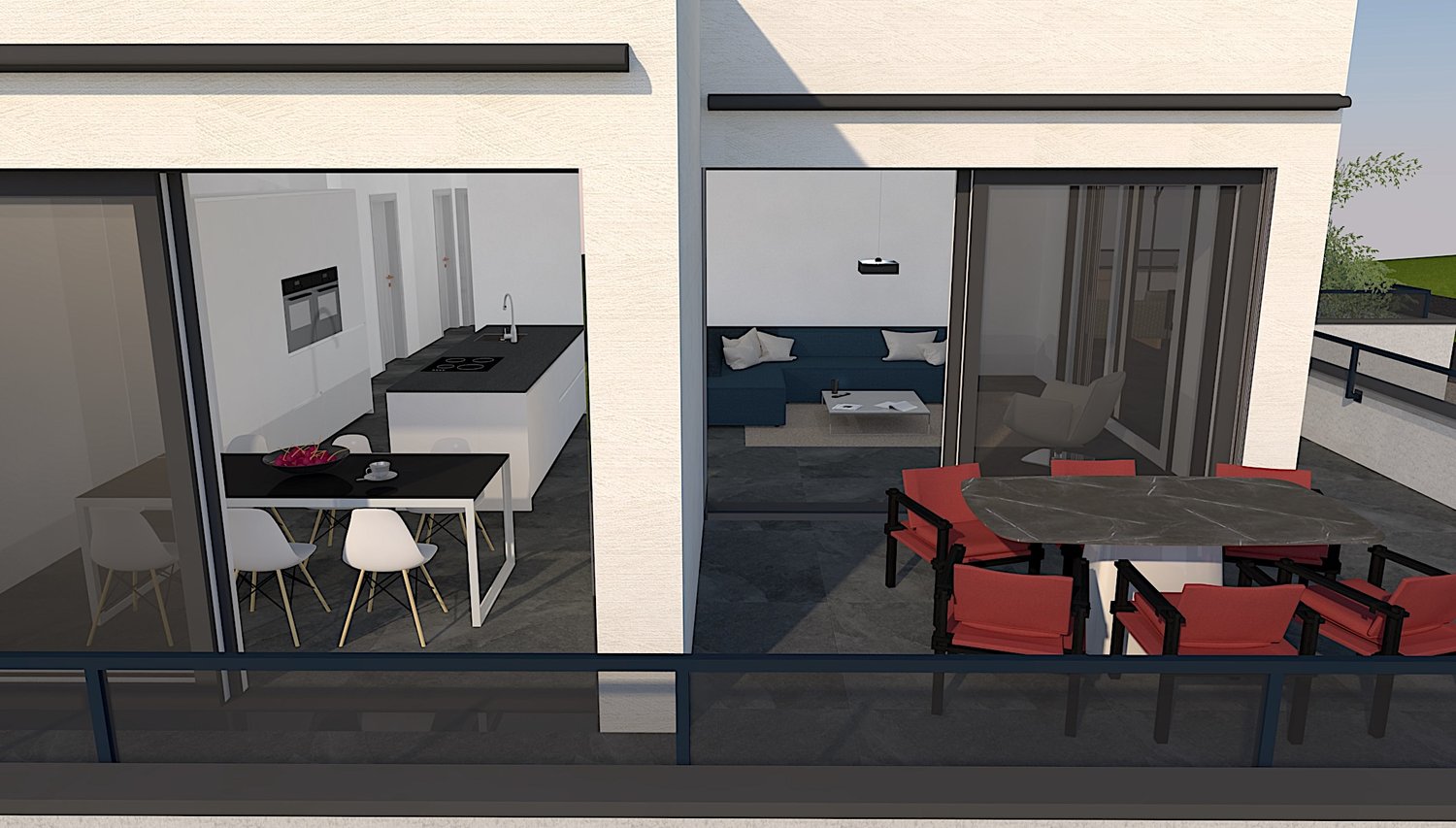 4.5 Zimmer Erdgeschosswohnung mit 88 m2 Balkon - Bild 5