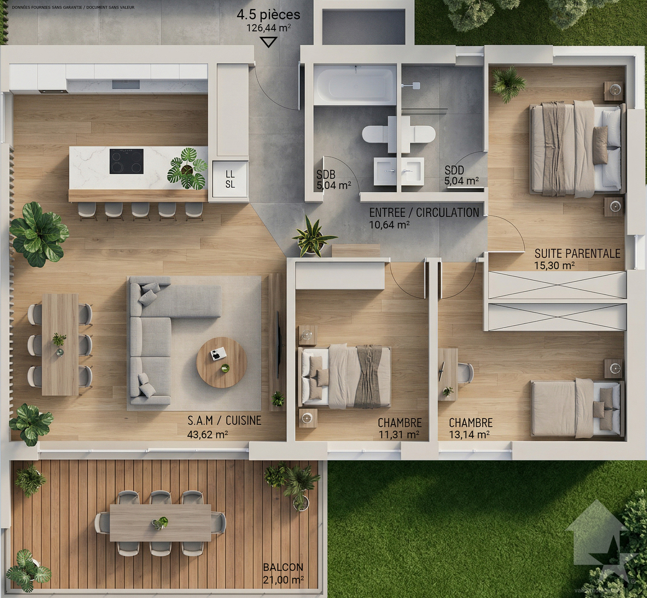 Spacieux appartement 4.5 pièces en attique dans une nouvelle promotion -  Bild 2