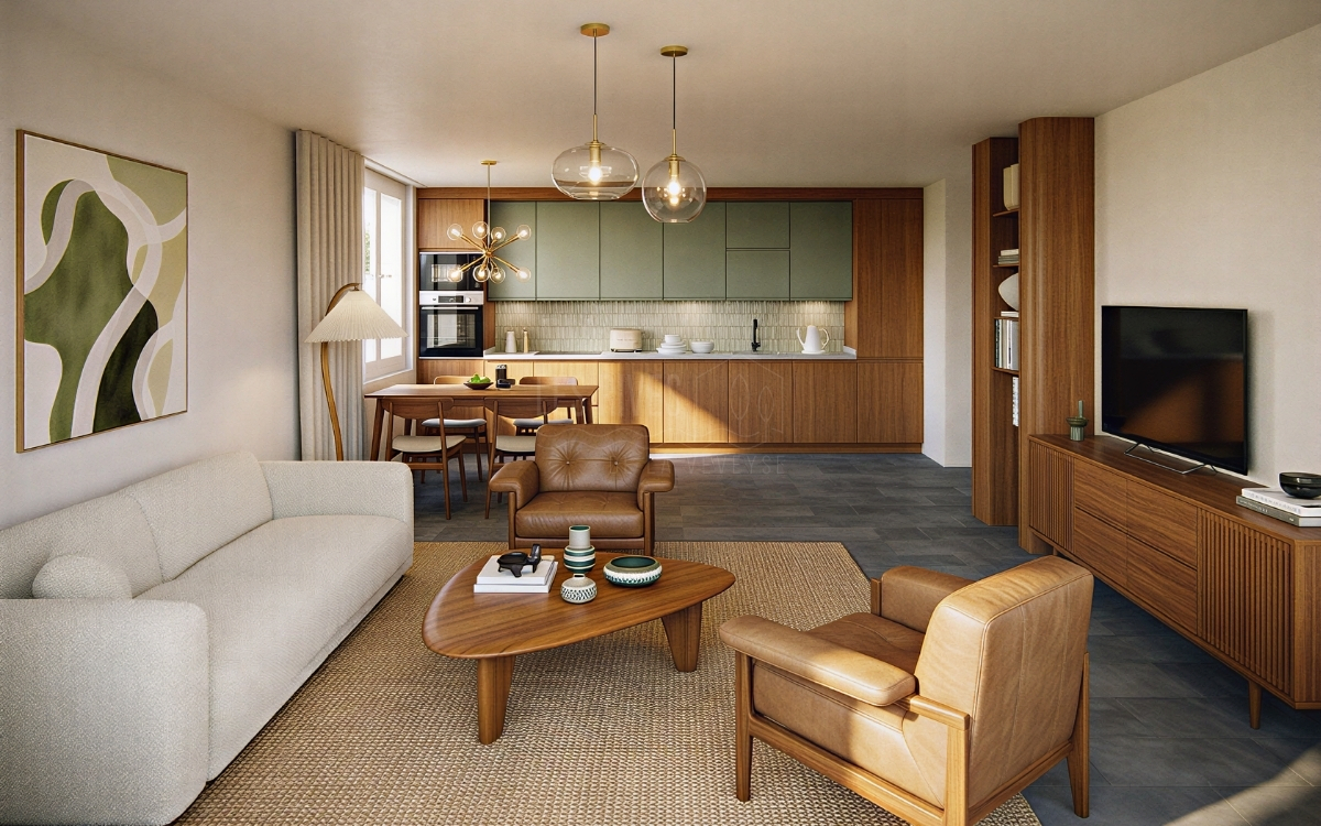 Attique 3.5 pièces 91 m² - Balcon 28 m² - Orientation sud-ouest - Bild 2