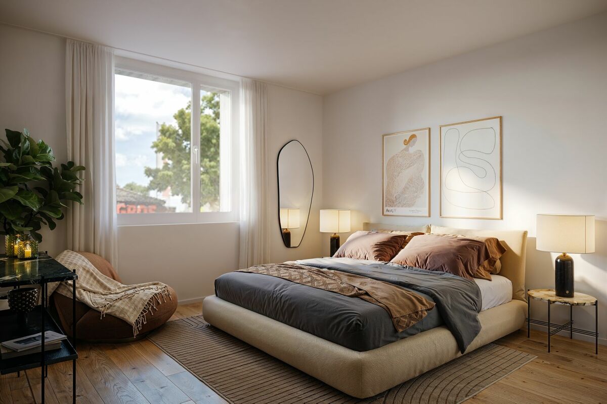 privater Rückzugsort «Am Palmenweg»: Doppeleinfamilienhäuser mit Garten - Hochwertiger Neubau mit attraktiven Räumen (Mustervisualisierung: Zimmer einer Wohnung)