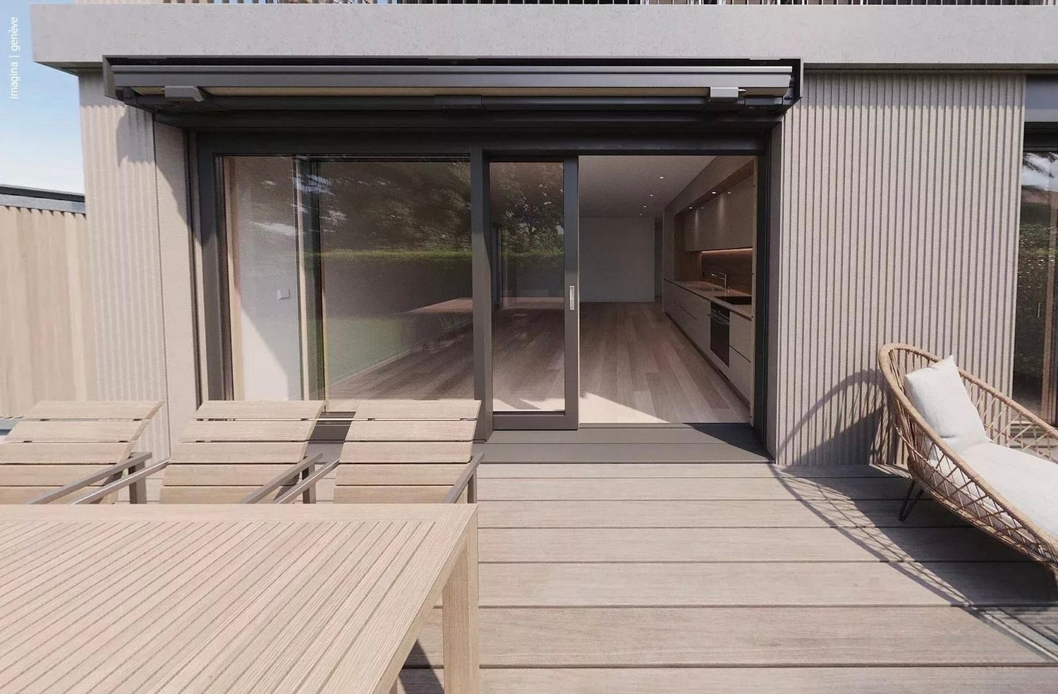 Appartement contemporain avec rooftop et jardin privé. - Bild 5