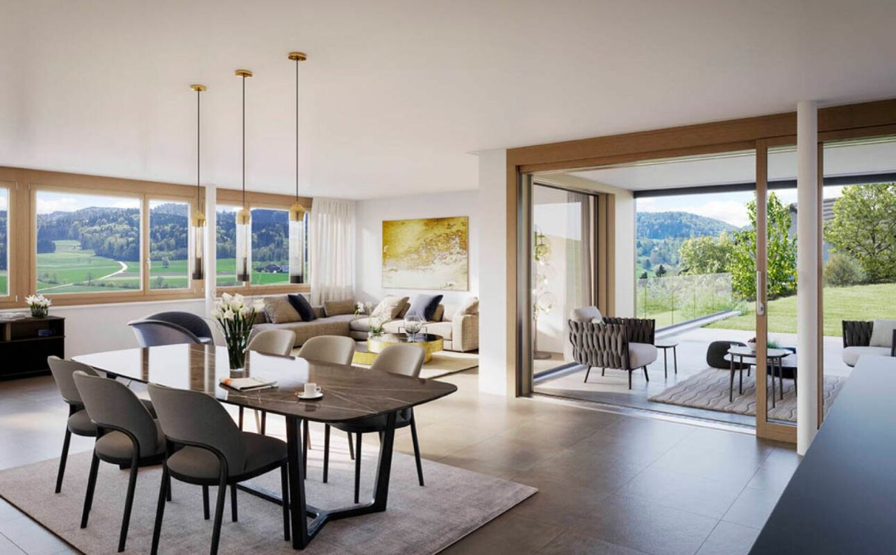 175 m² | Luxuriöses 4.5-Zimmer-Terrassenhaus - In den Reben - Visualisierung