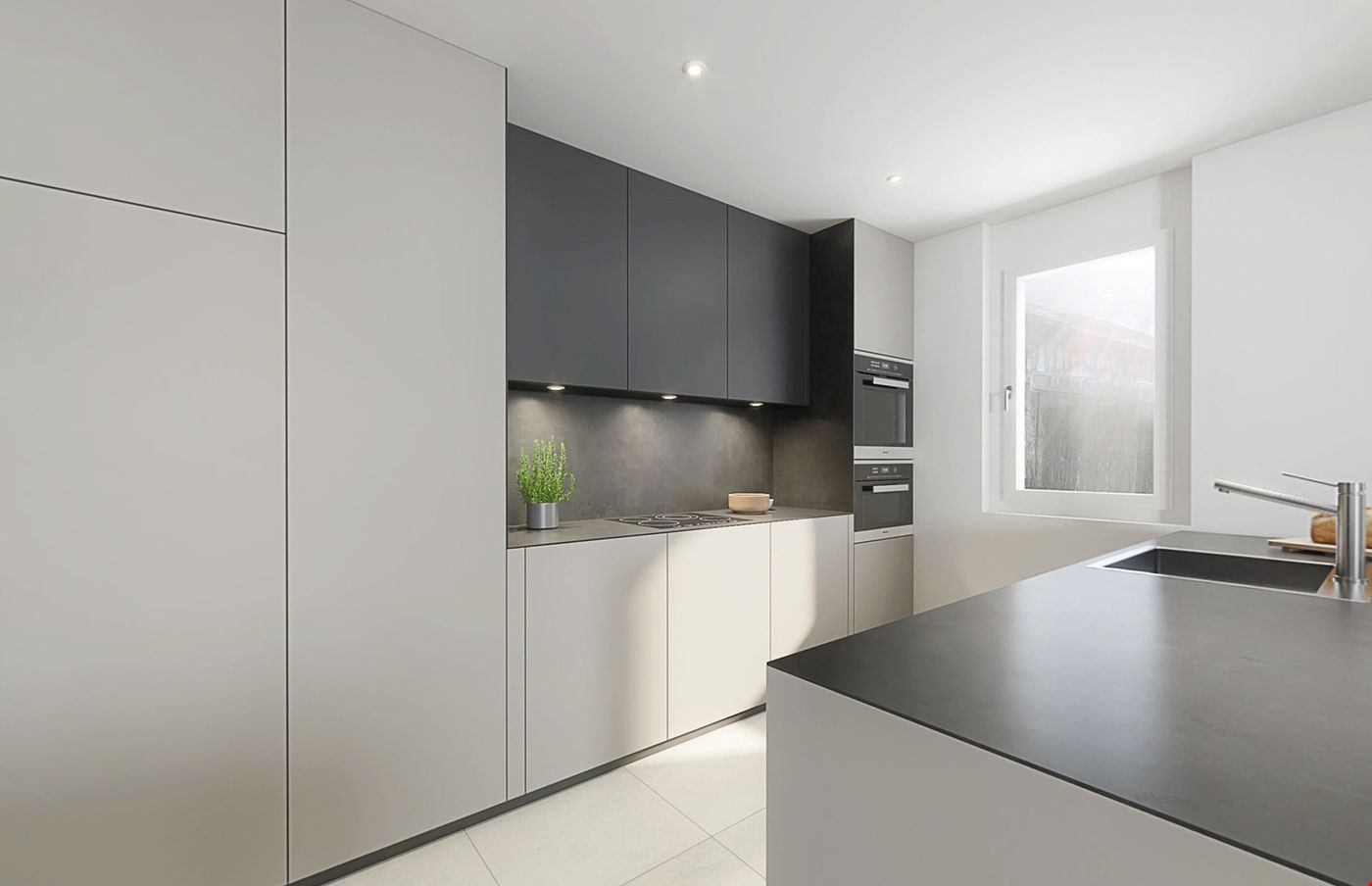 Jetzt fertiggestellt : Top-3,5-Zimmer-Wohnung mit privatem Garten ! B02 - Bild 9