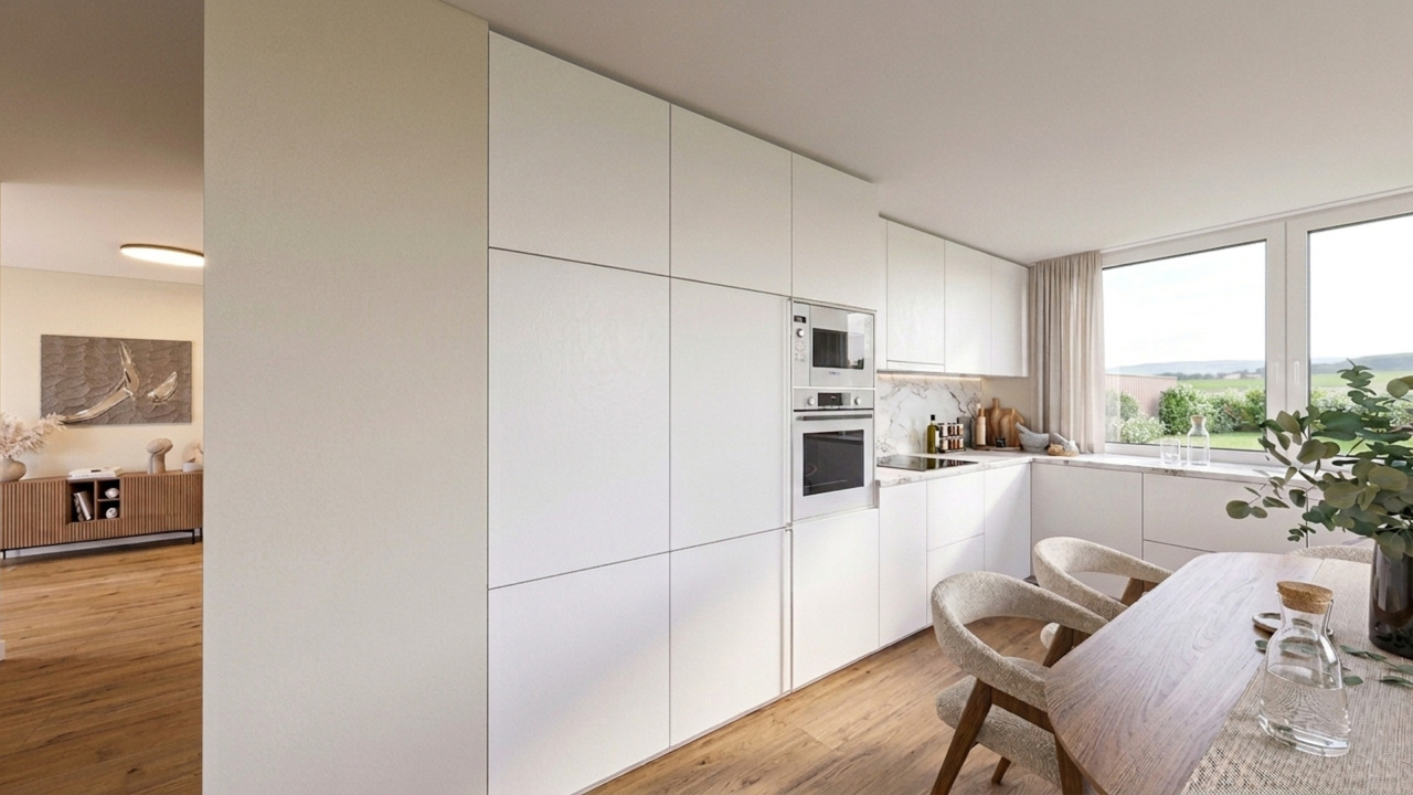 Vuadens | Appartement 4.5 pièces neuf sur plan - Cuisine & Salle à manger