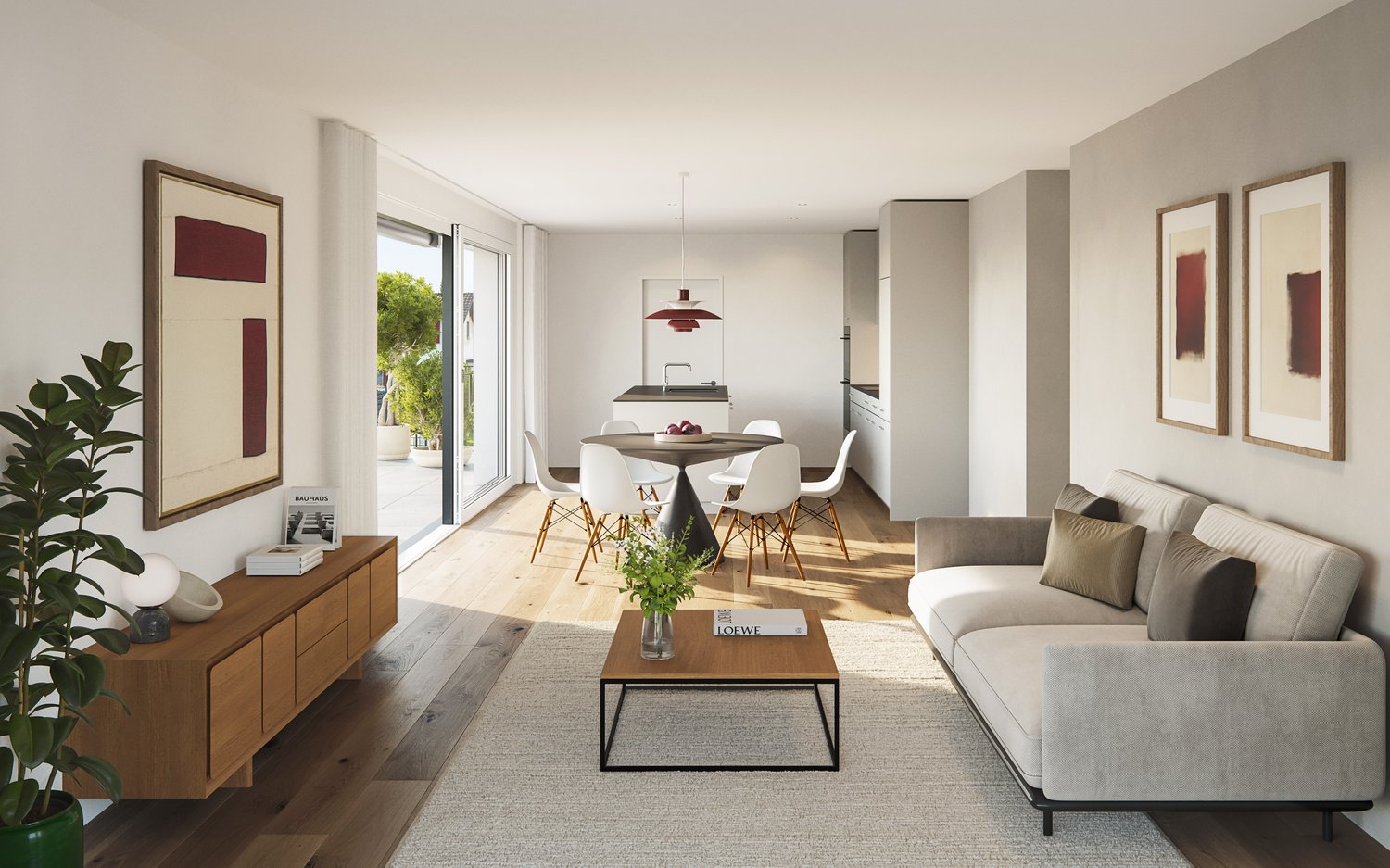 Baustart erfolgt im Frühling / Attikawohnung - Neubau - zentrale Lage - Innenvisualisierung