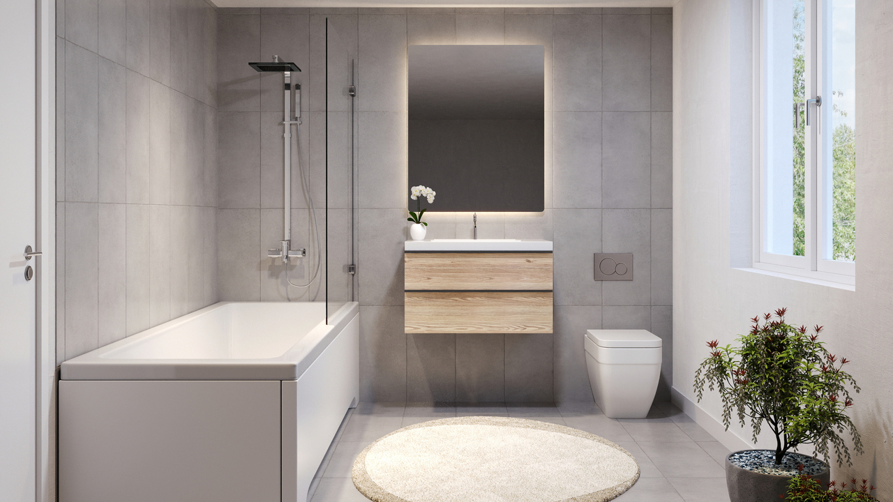 Neubauprojekt Hohle Gasse mit drei 7.5-Zimmer-Reihenhäuser (Haus 1) - Visualisierung