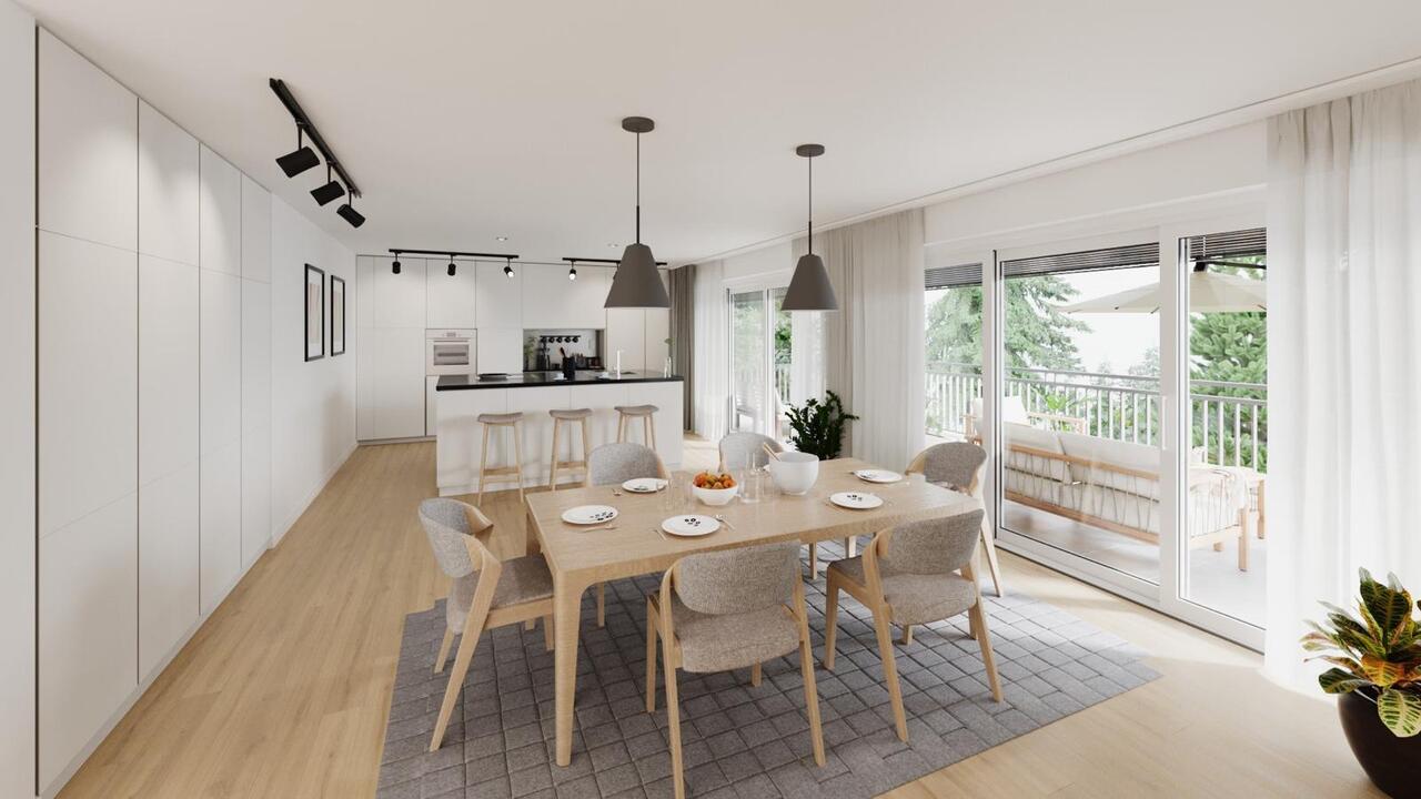 Somptueux appartement de 171 m² habitables - Cuisine et salle à manger