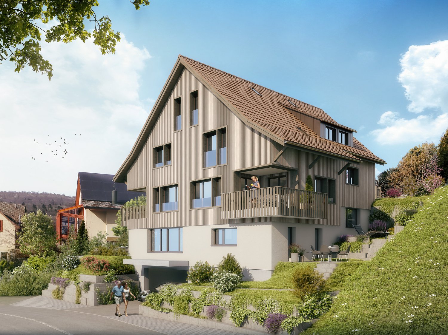 Hausteil mit Einfamilienhaus-Charakter an bester Hanglage -  Bild 6