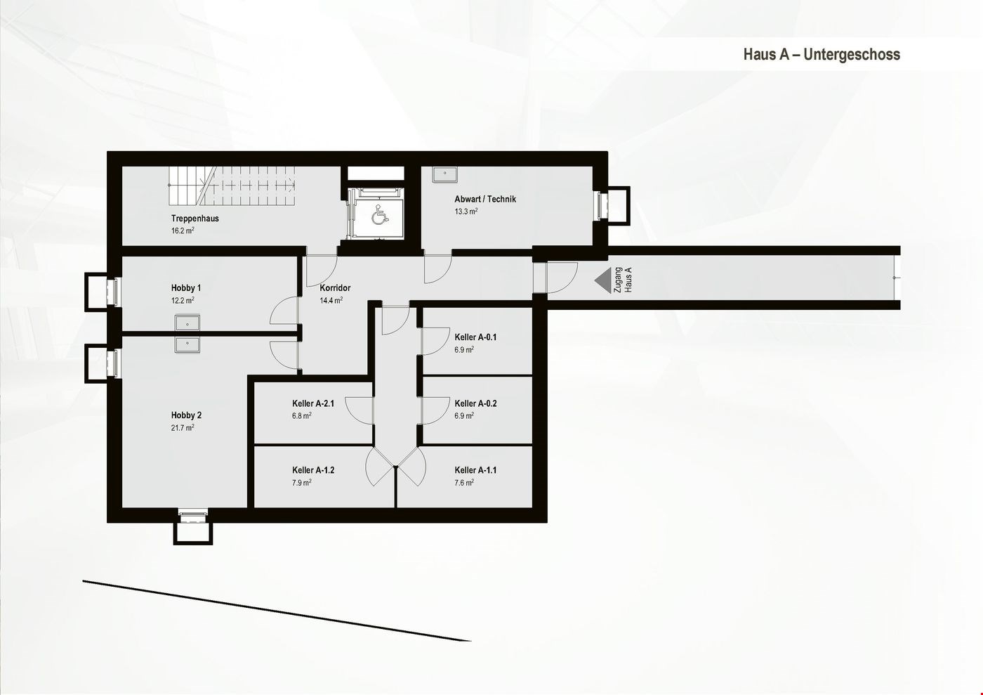 Das "Haus im Haus": 4,5-Zimmer-Wohnung mit Loggia und zusätzlichem Atelier ! A-1.1 - Bild 11