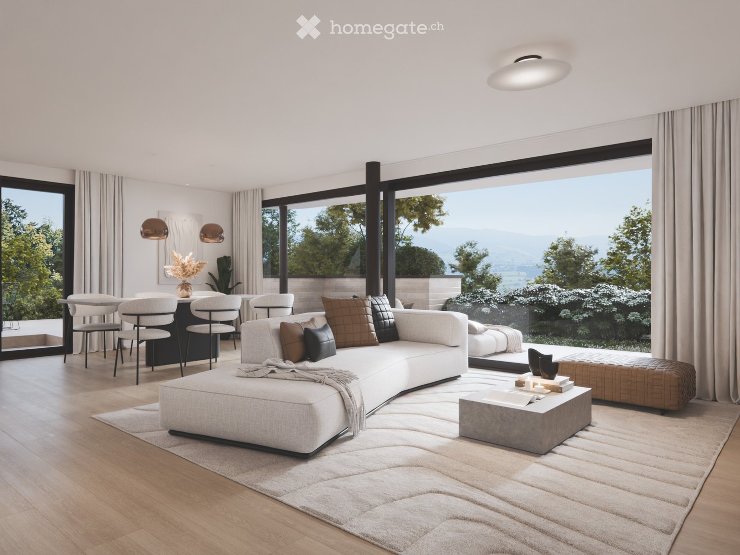 Exklusive Gartenwohnung in Neubau mit über 140 m² Terrassen und Garten an sonniger Lage in Männedorf - Bild 3