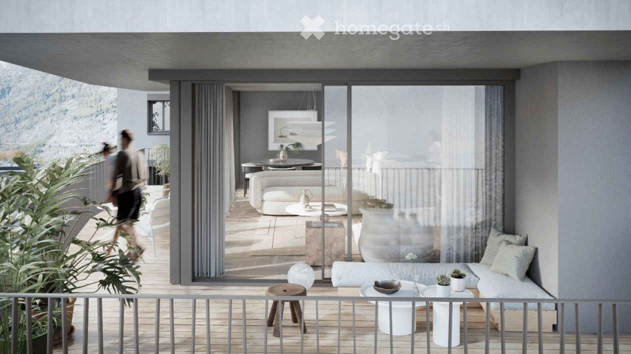 Moderne 4.5-Zimmer-Neubau-Wohnung mit Bergblick in Brig - Bild 4