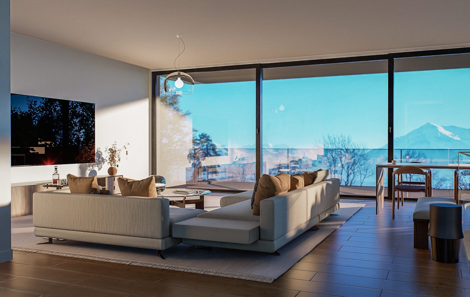 6.5-Zimmer-Villa mit Panoramasicht & Pool in Hünibach - Bild 7