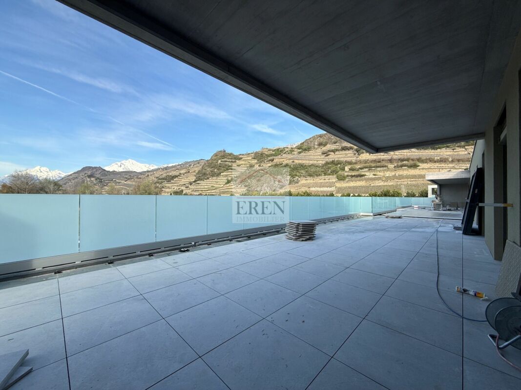 Spacieux attique 4,5 pièces avec terrasse panoramique de 63 m2 - Résidences Alegria à Uvrier (Sion) - Attique 4,5 pièces à vendre