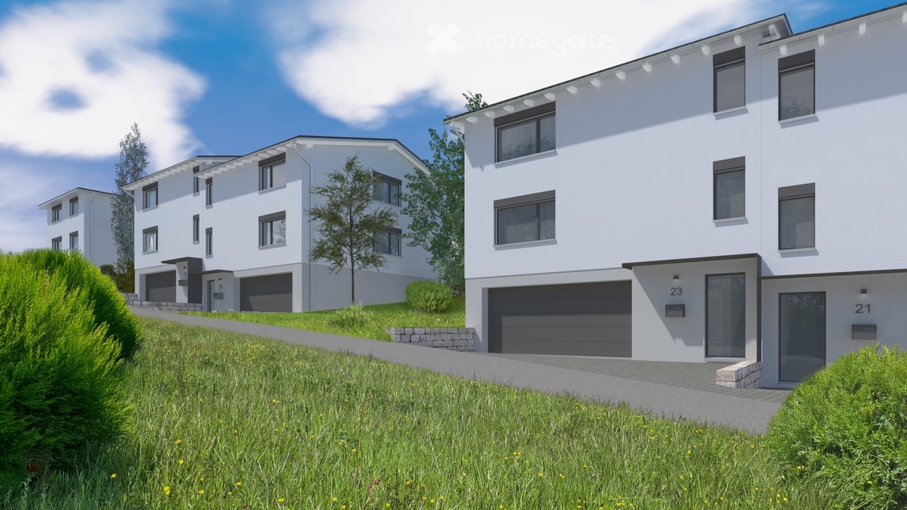 Modernes 5.5-Zimmer-Doppeleinfamilienhaus in Gurmels -  Bild 1