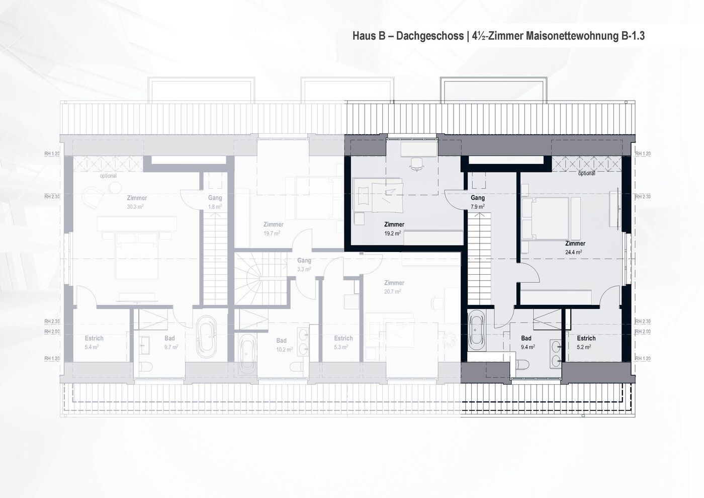 TOP-4,5-Zimmer-Maisonette-Wohnung mit Wintergarten. B-1.3 - Bild 8