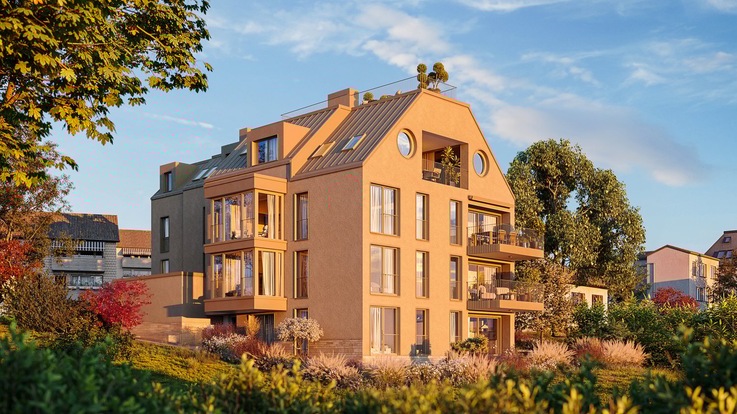 Moderne 4.5-Zimmer-Wohnung mit Südbalkon in Zürich Witikon - Bild 1