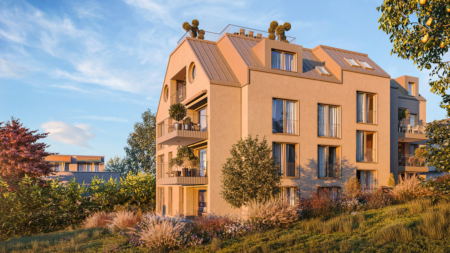 Moderne 4.5-Zimmer-Wohnung mit Südbalkon in Zürich Witikon - Bild 2