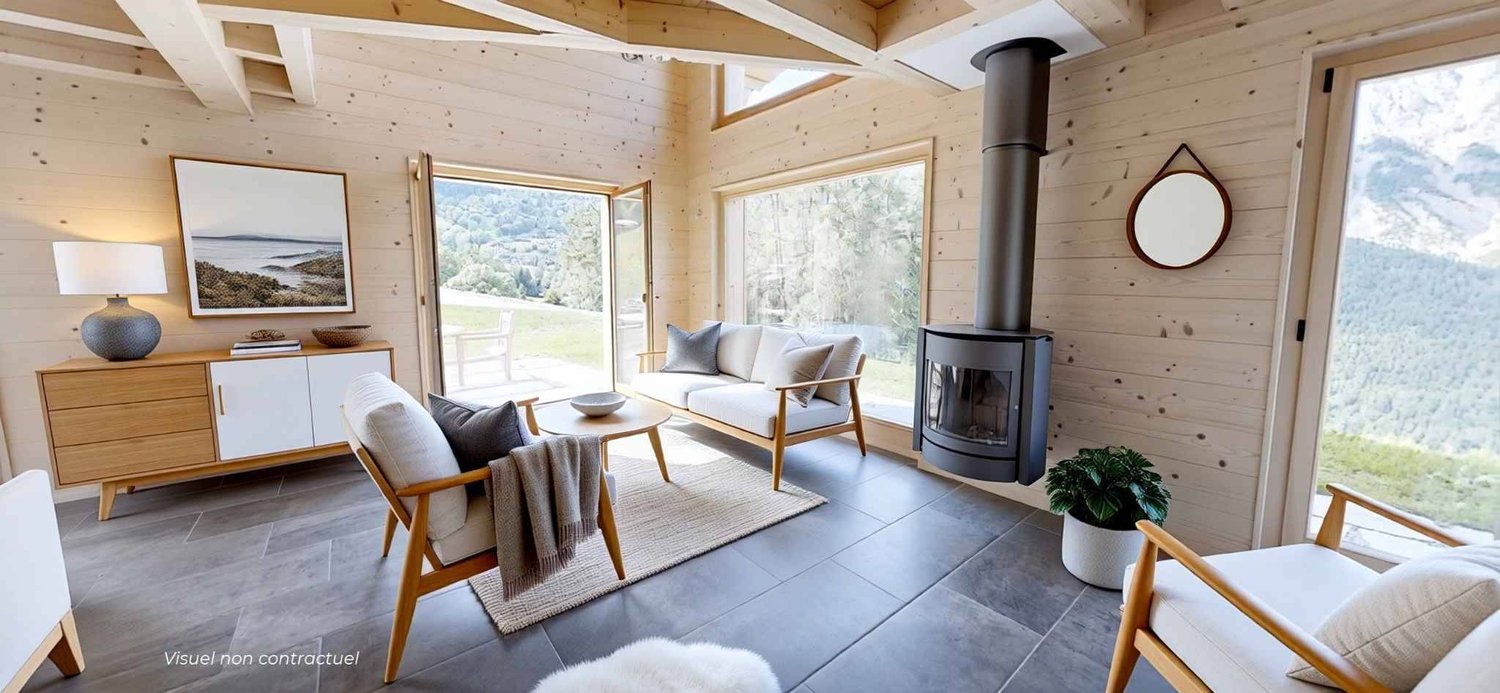 Projet - Chalet A neuf en bois de mélèze - Bild 3