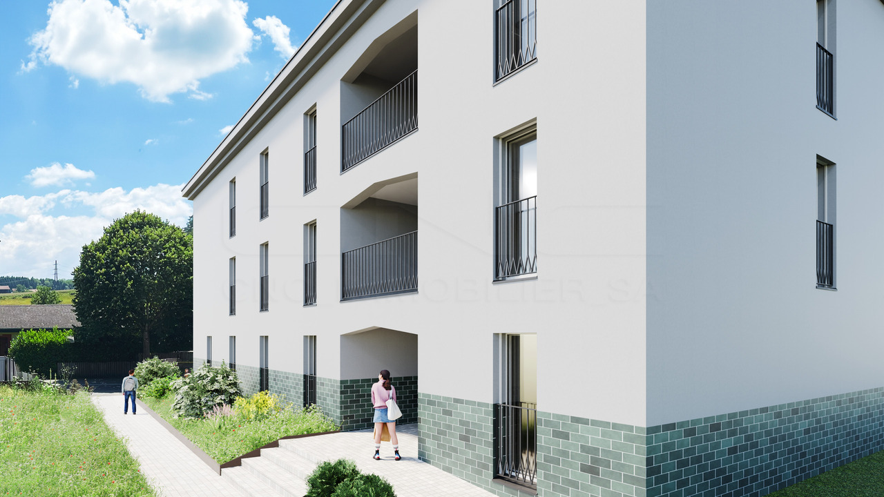 Appartement 2.5 pièces au sommet de l'immeuble ! - Façade EST-NORD - Image non contractuelle